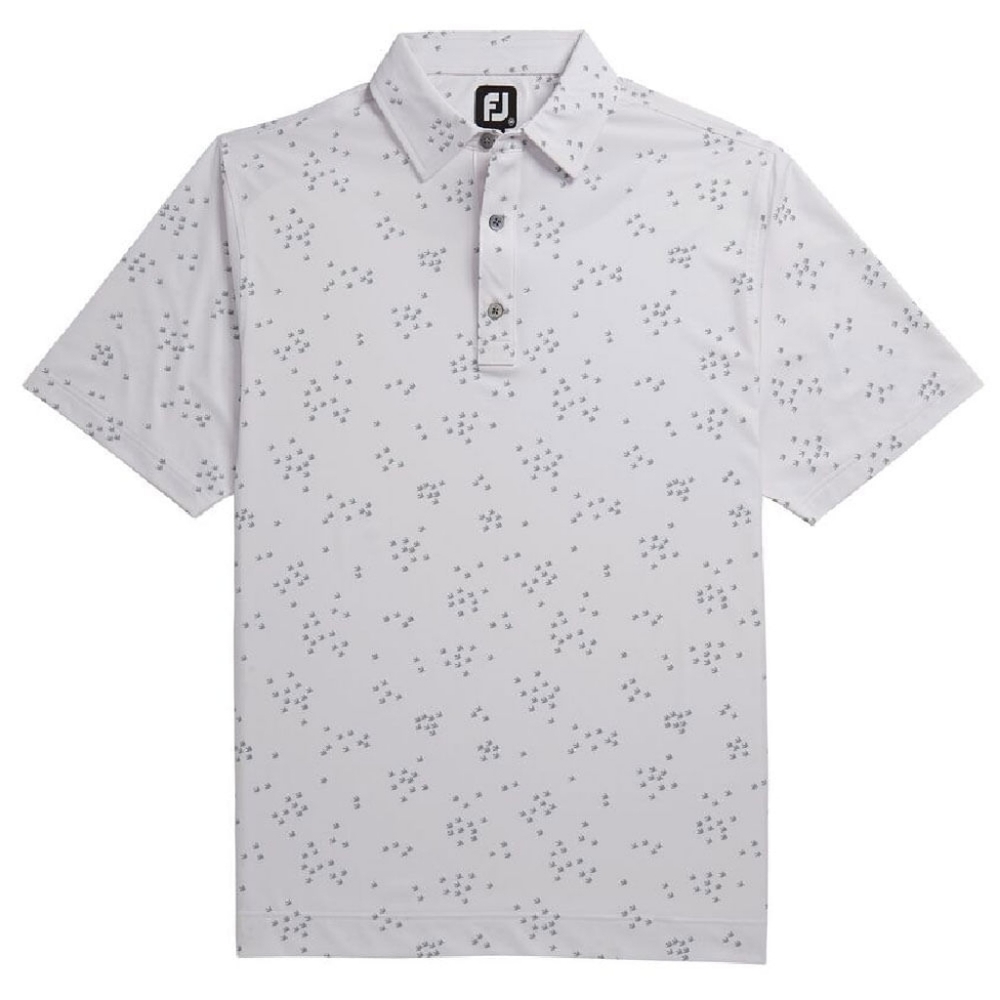 FootJoy White and Gray Polo Shirt